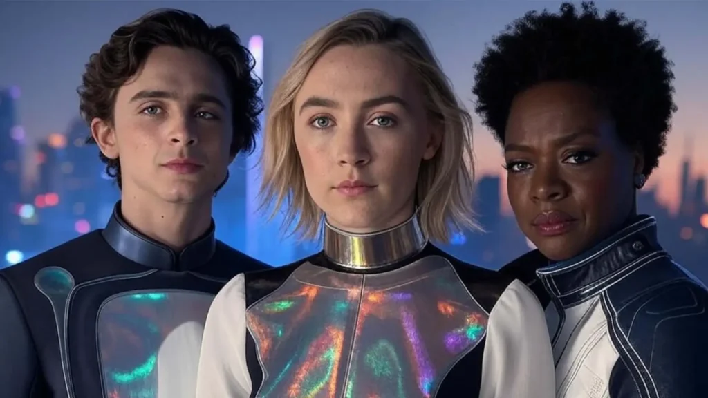 The Timekeepers: "Saoirse Ronan, Timothée Chalamet, Viola Davis with futuristic technology"