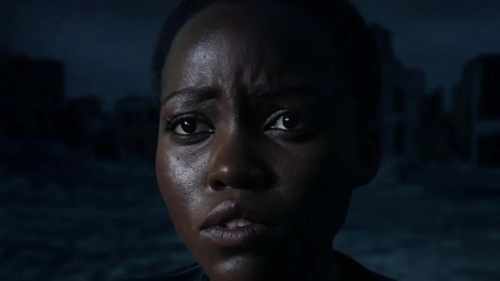 A Quiet Place: Origins: "Joseph Quinn, Lupita Nyong'o, Alex Wolff in silent terror"